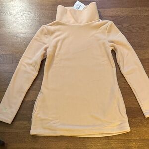 Dudley Stephens Vello Fleece Cobble Hill Natural Blush Turtleneck